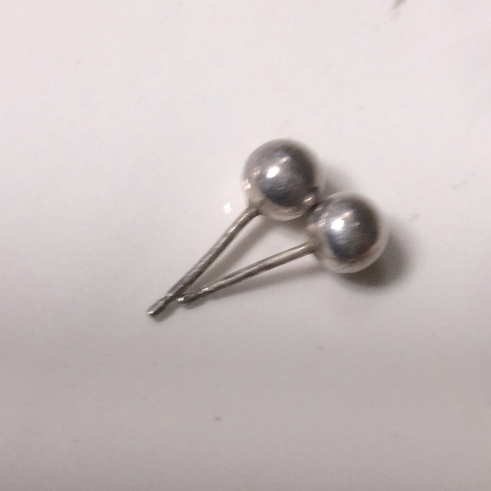 Sterling Silver round stud earrings boho cowgirl festival farmer’s market